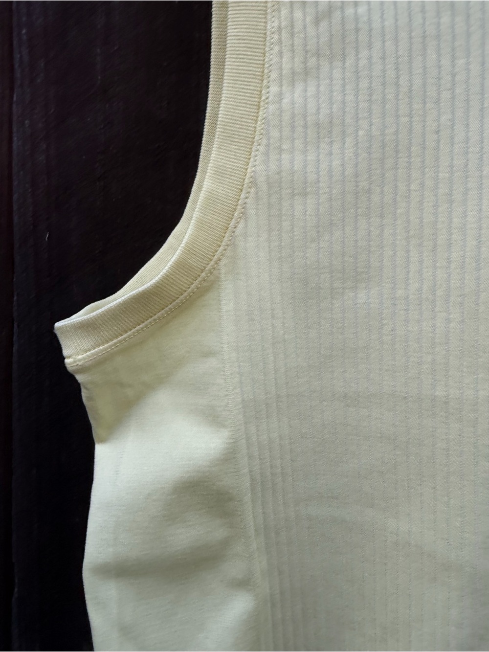 Athleta Sunny Yellow Ribbed Tee - Picture 7 of 9